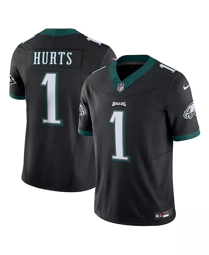

Мужская лимитированная джерси Jalen Hurts Philadelphia Eagles Vapor F.U.S.E Nike, черный