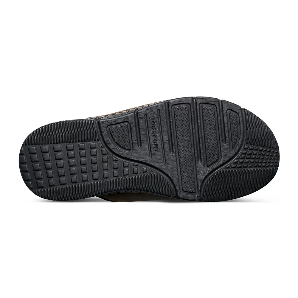 Мужские тёмно-коричневые регулируемые слайды Jasper Adjustable Slide от Rockport — фото 4