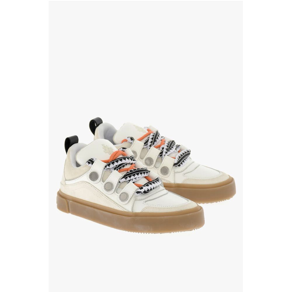 

Низкие кроссовки TICINELLA из замши и кожи с контрастом S Marcelo Burlon, Beige