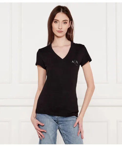 

Футболка Slim fit Armani Exchange, черный