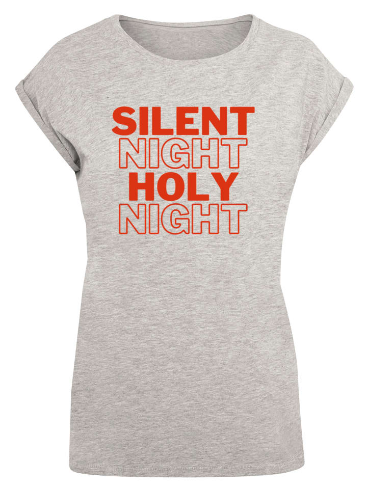 

F4NT4STIC Футболка "Тихая ночь, святая ночь, Рождество" серого меланжа, Серый, F4NT4STIC Футболка "Тихая ночь, святая ночь, Рождество" серого меланжа