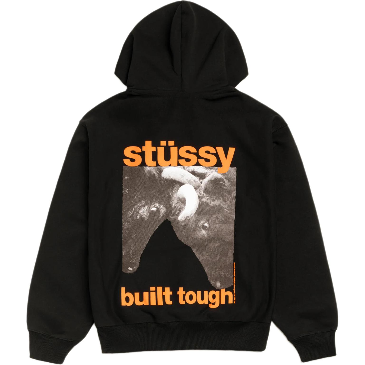 

Толстовка Built Tough Zip Hoodie унисекс Stussy, черный