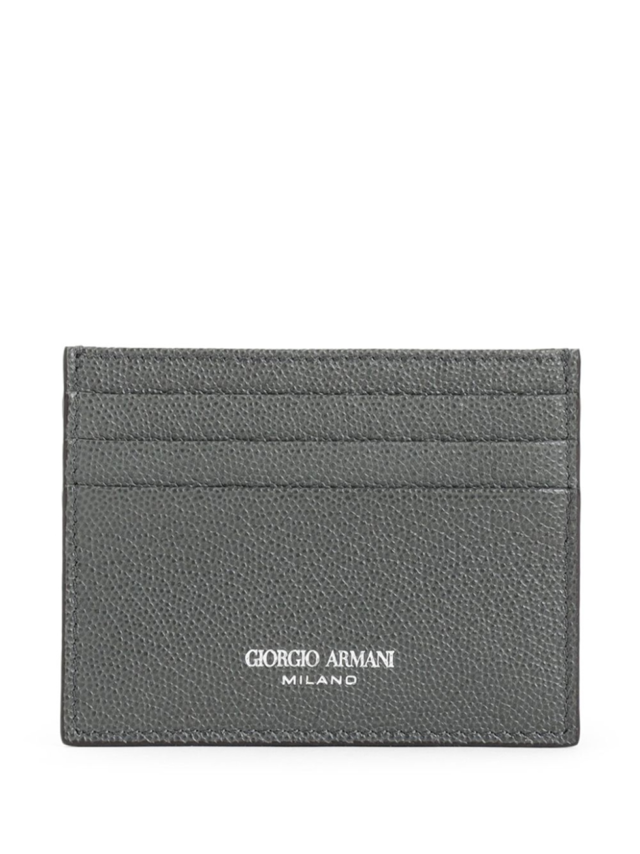 

Giorgio Armani кожаный картхолдер, серый