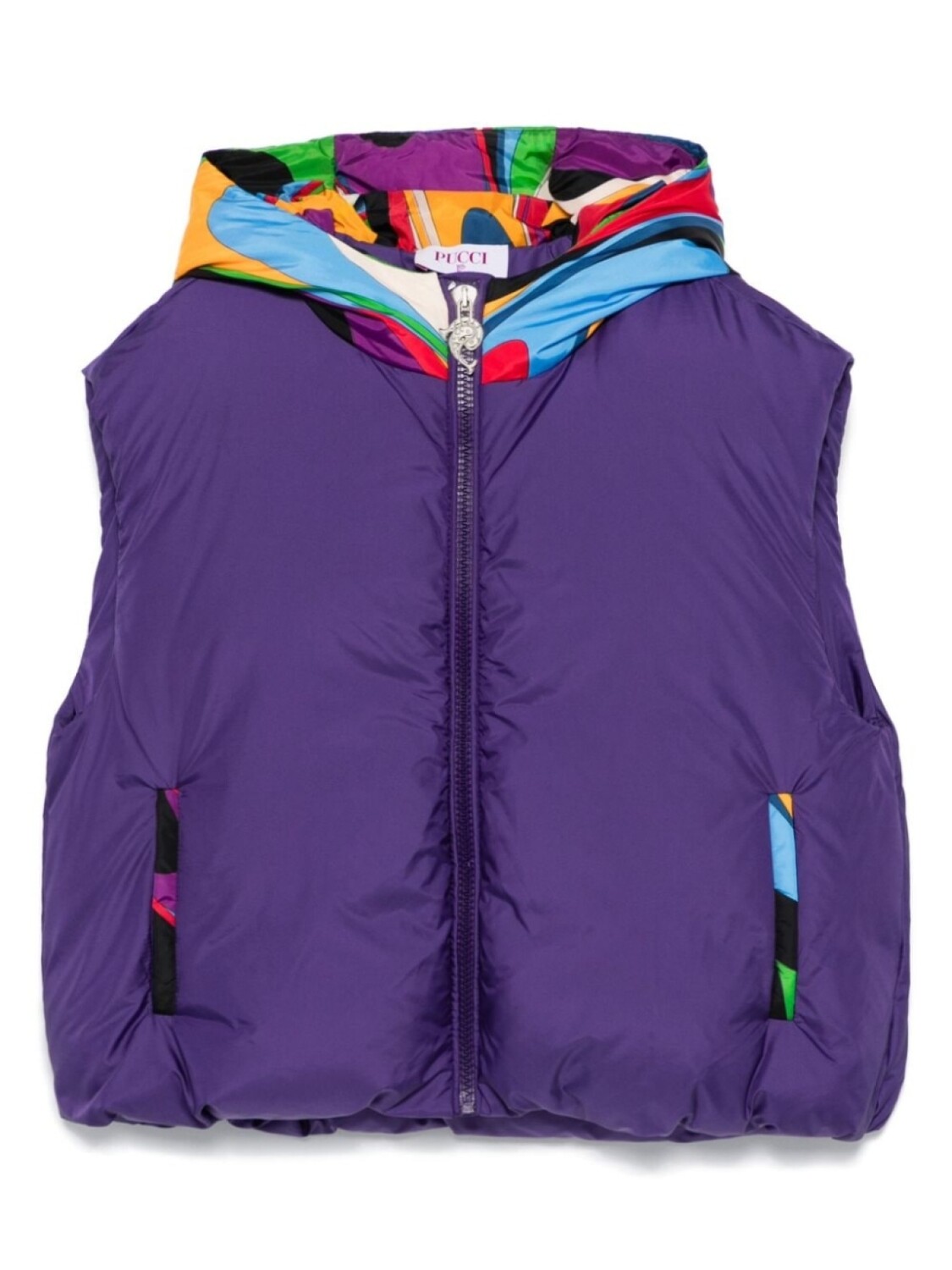 

PUCCI Junior жилет с принтом Iride, фиолетовый