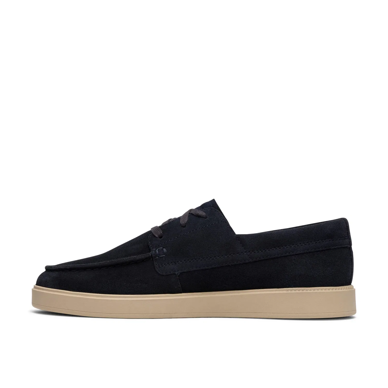 Ботинки лоферы Clarks Lockford Boat темно-синий Suede, темно-синий — фото 2