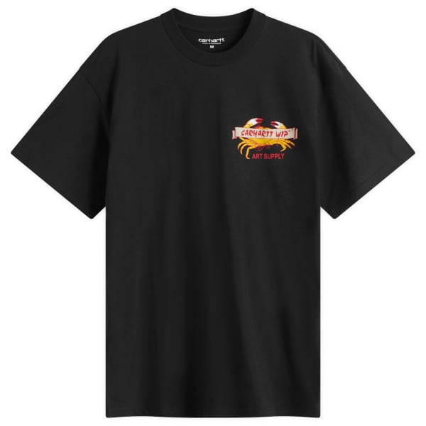 

Футболка с крабовой краской Carhartt Wip, черный