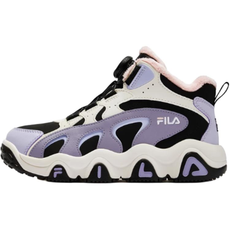 

FILA KIDS Кроссовки Anti Kick Thermal Mid Top для детей, стильные, черные, белые, подростковые