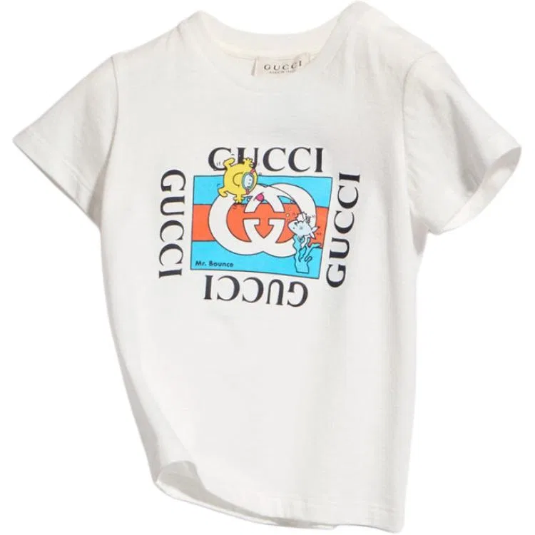 Футболка детская GUCCI Crew Neck белая — фото 4