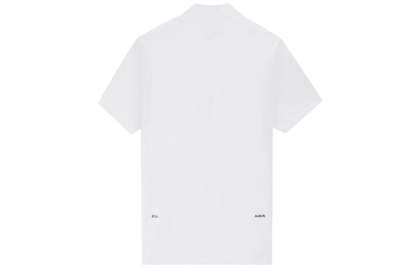 Футболка Nike x Drake NOCTA Golf Short Sleeve Mock Neck Top 'White', мультиколор — фото 2
