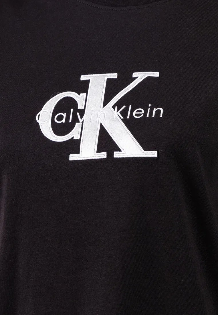 Футболка, с графическим принтом, Calvin Klein Jeans, черный — фото 3
