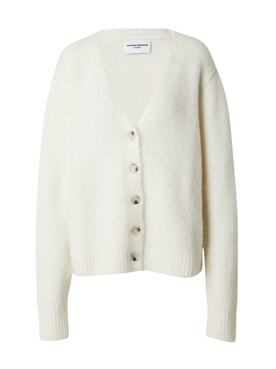 

Вязаный кардиган Tatiana Zidekova Knit Cardigan Fuzzy, натуральный белый