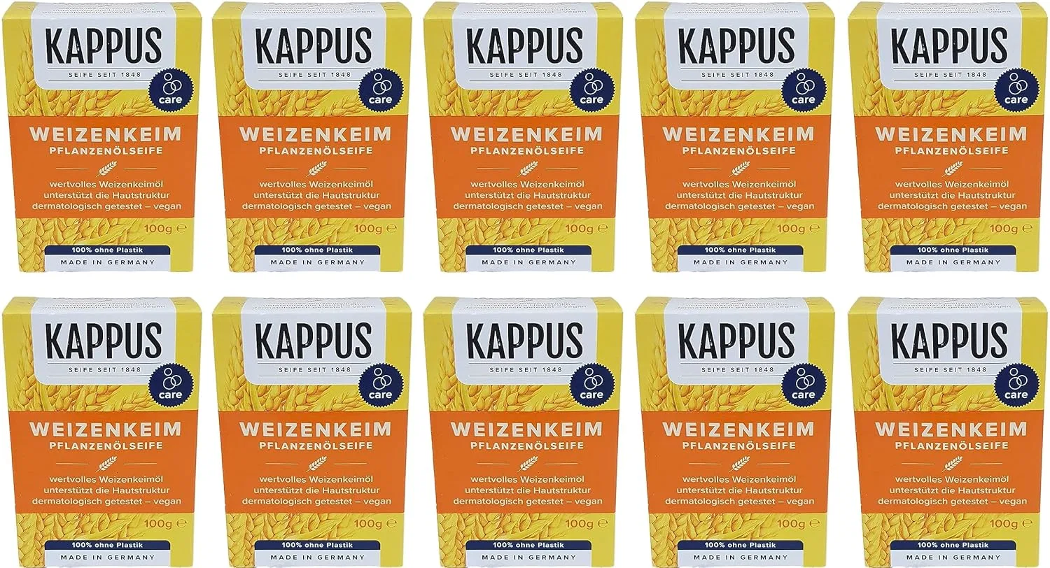 Растительное мыло с маслом зародышей пшеницы от Kappus, 10 шт. Generisch