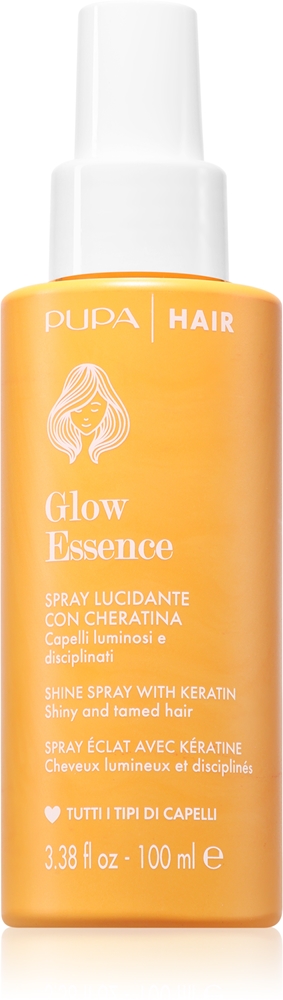 

Увлажняющий спрей для волос Glow Essence, придающий волосам здоровый блеск. Pupa Milano, 100 мл