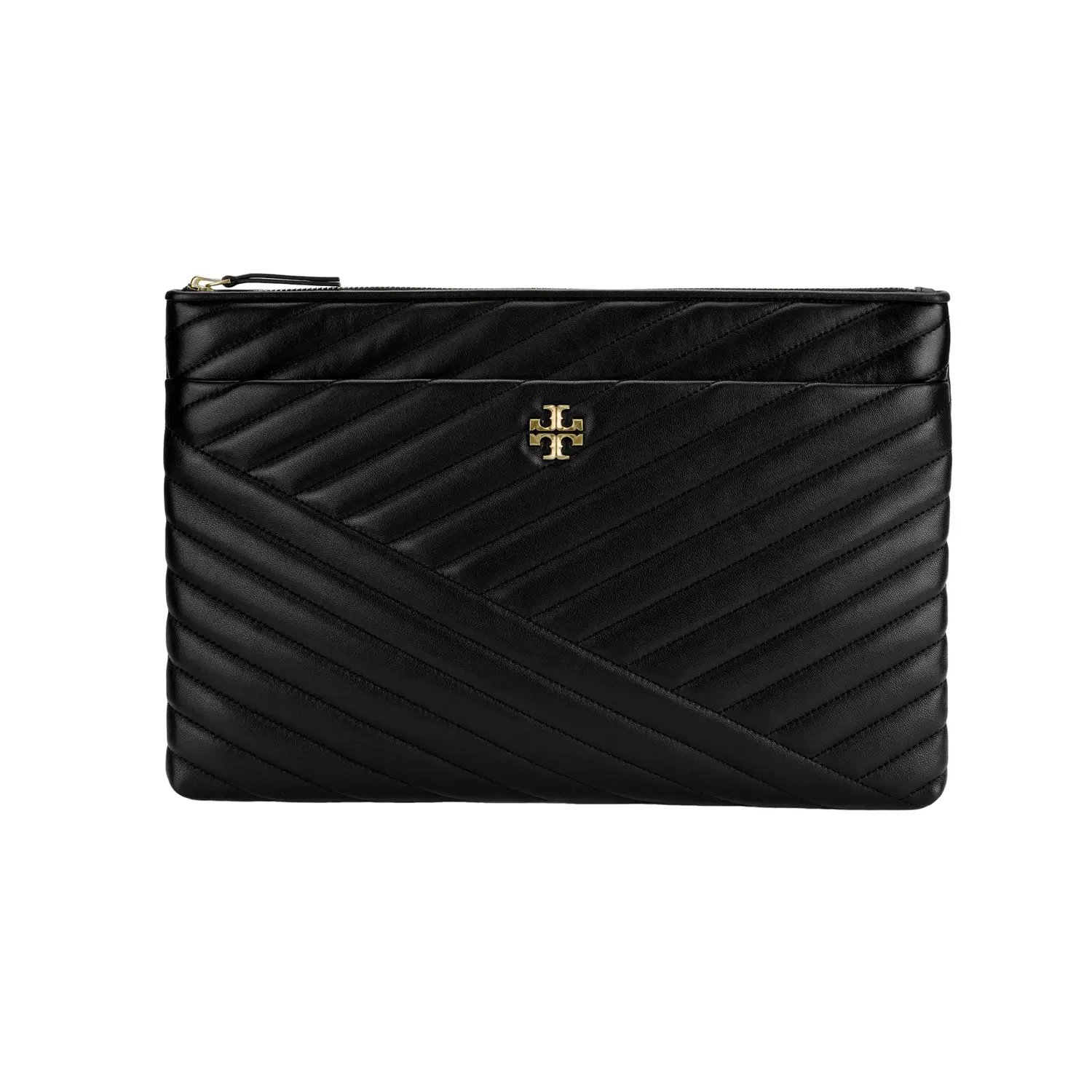 

TORY BURCH Кожаный клатч женский черный