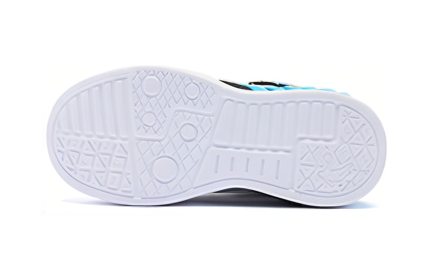 Износостойкие низкие детские повседневные кроссовки Jordan White Ice Blue для детей 3-7 лет QIAODAN, Jordan White/Ice Blue — фото 4