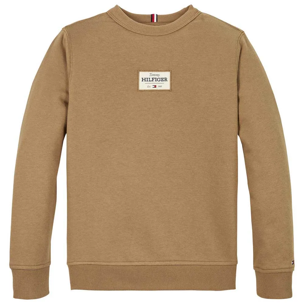 

Толстовка Tommy Hilfiger Monotype 1985 Label, коричневый