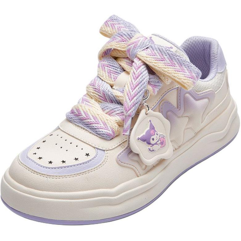 

Дышащие низкие детские кроссовки для скейтбординга BALABALA, белый/фиолетовый