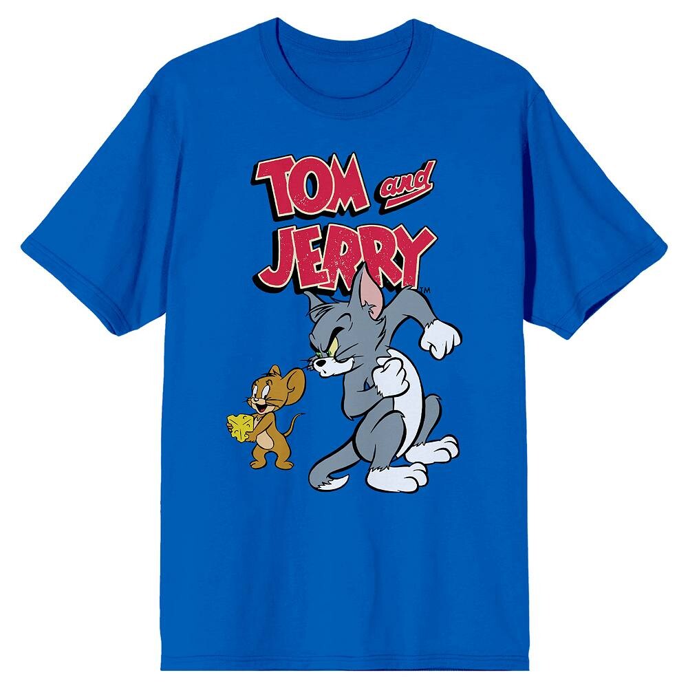 

Мужская классическая футболка с героями мультфильмов Tom & Jerry Licensed Character, синий