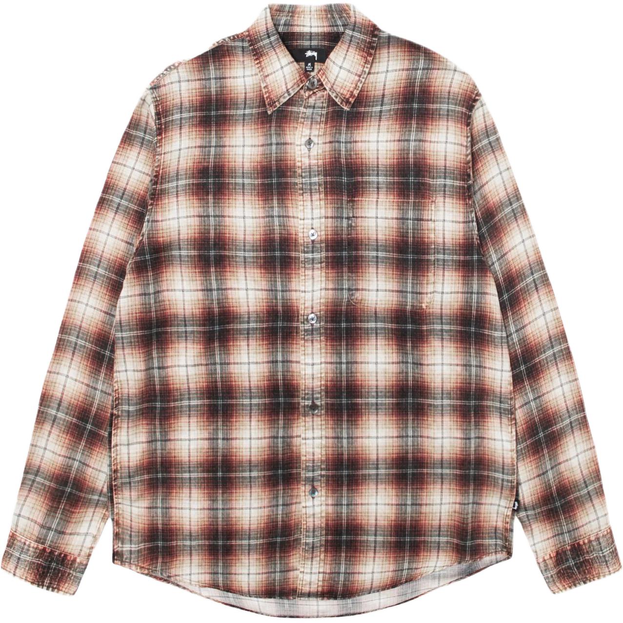 

Рубашка в клетку с принтом «Мэтью» Stussy, tan