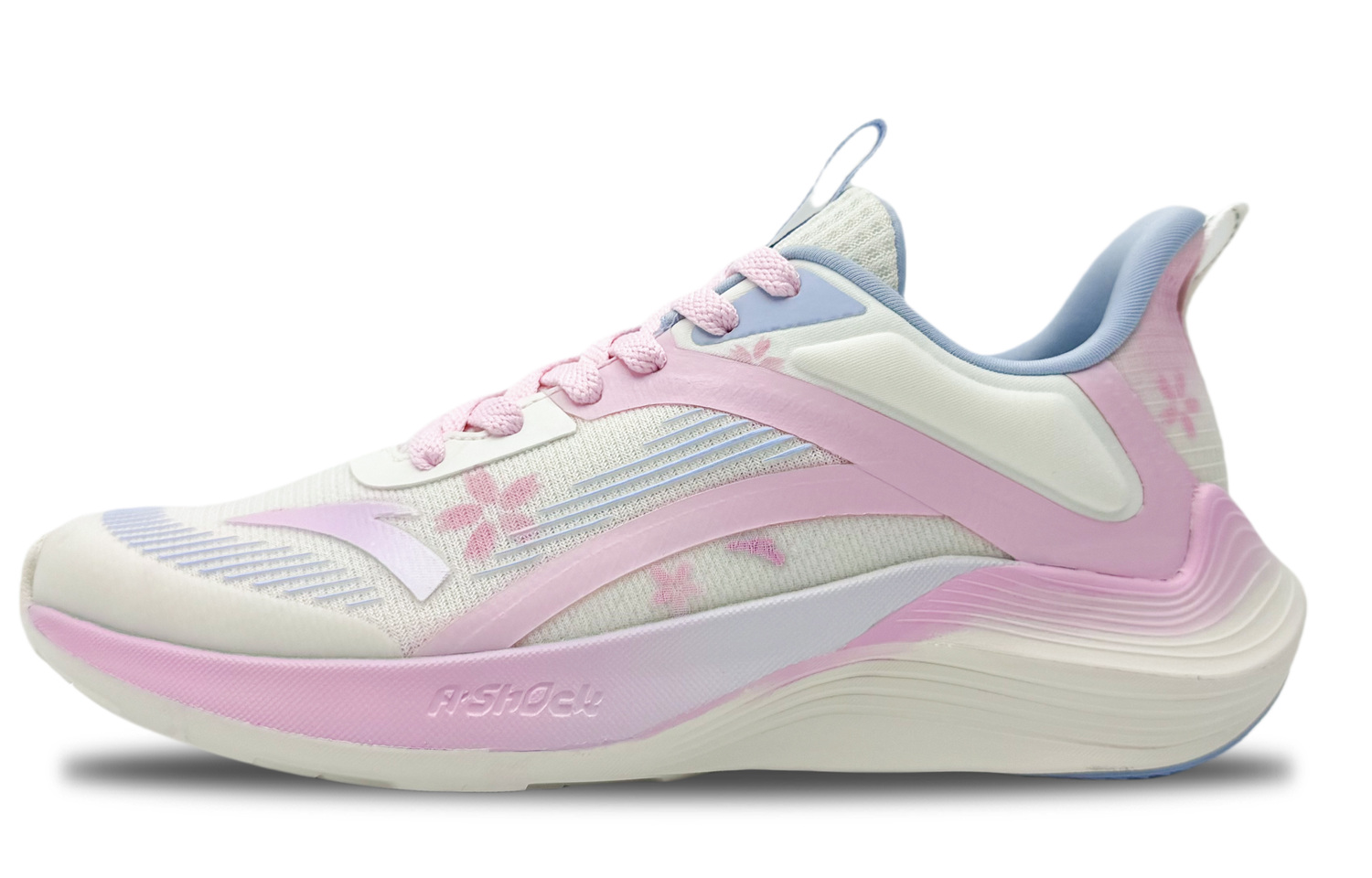 

ANTA Женские беговые кроссовки DuCi1 низкие повседневные белые розовые с амортизацией, противоскользящие и износостойкие