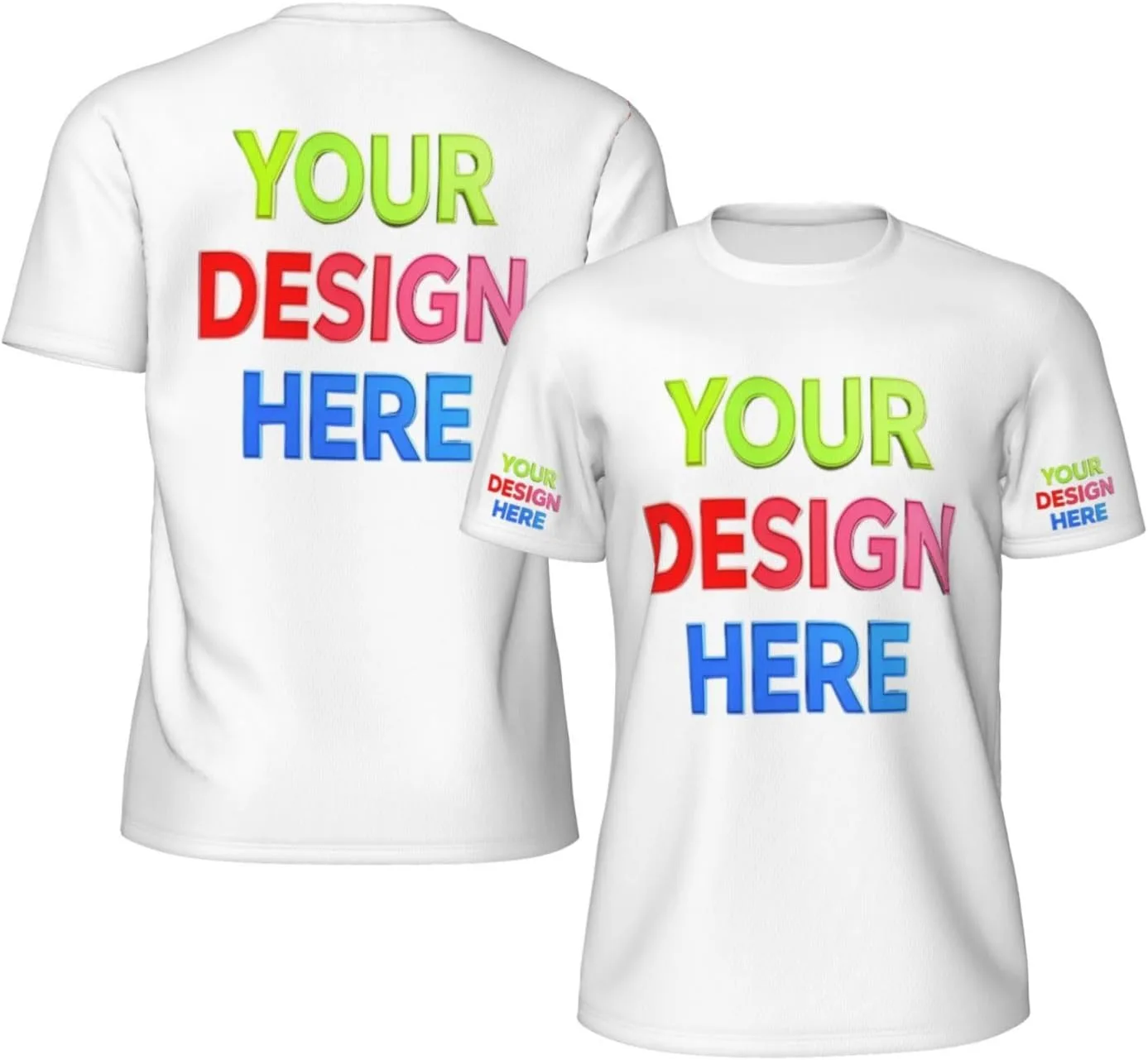 

Футболка Custom для мужчин с 4-сторонней печатью логотипа, текста или изображения