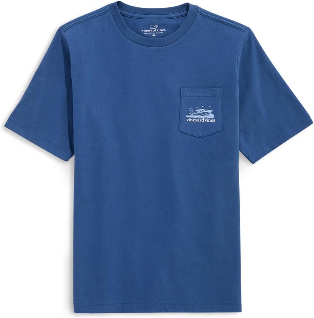 

Футболка Vineyard Vines Kids Sea Ya Later Short Sleeve Tee, цвет Moonshine