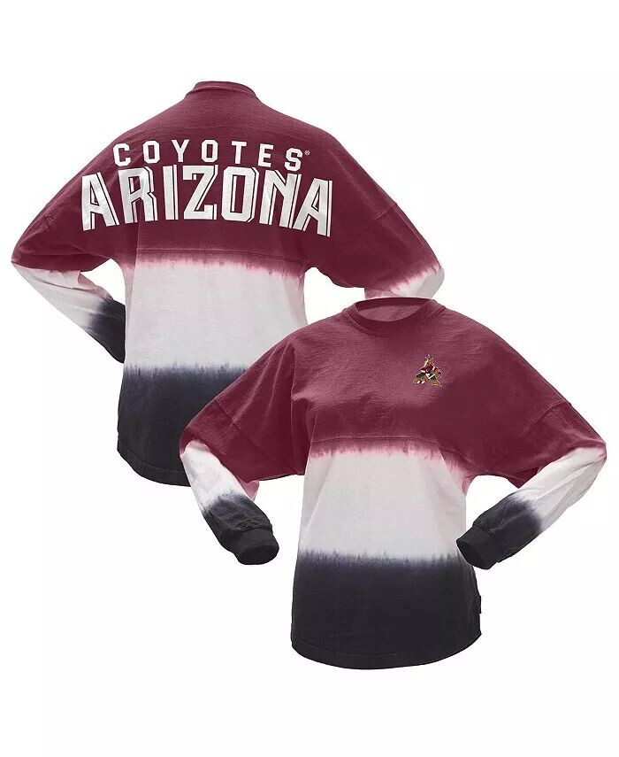 

Женская фирменная футболка с длинным рукавом Garnet, черная Arizona Coyotes Ombre Fanatics
