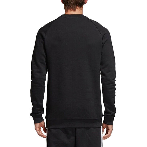 Толстовка adidas originals Trefoil Warm-Up Crew Sweatshirt 'Black', черный — фото 3