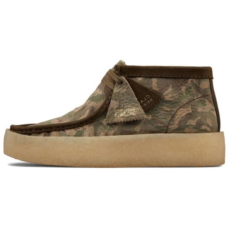 

Clarks Мужские ботильоны Wallabee, зеленый камуфляж