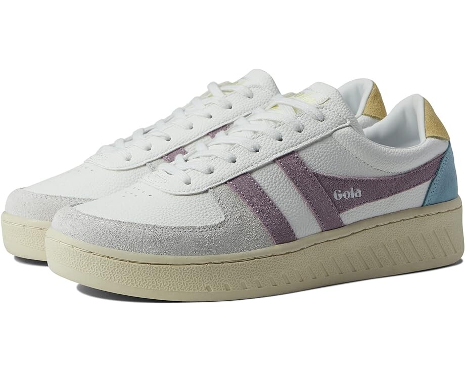 

Кроссовки Gola Grandslam Trident, цвет White/Lily/Lemon