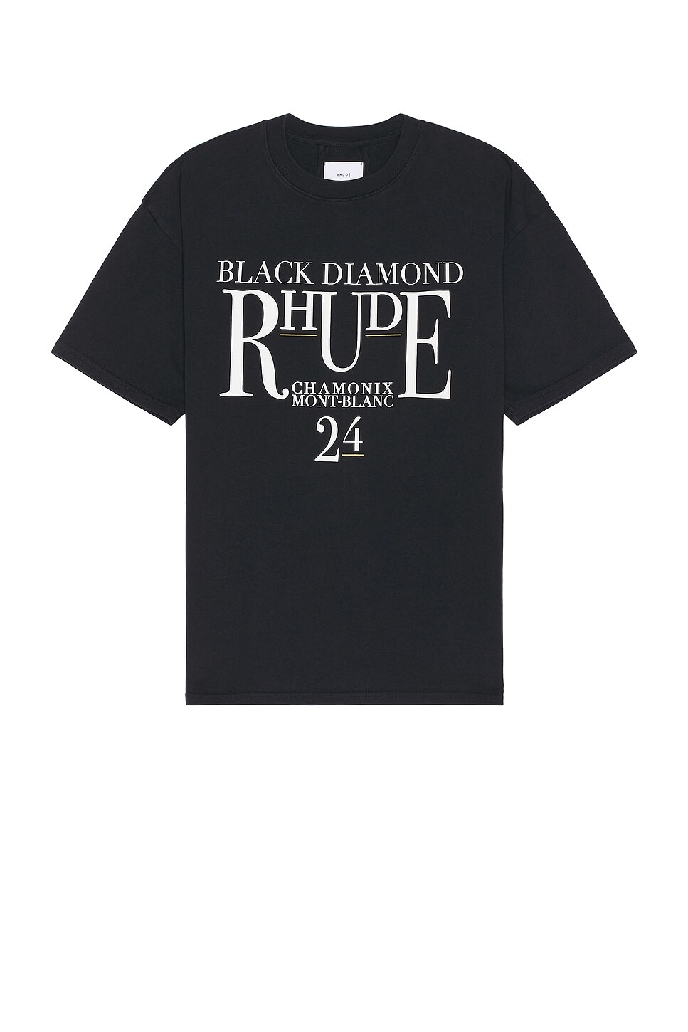 

Футболка с черным бриллиантом Rhude, цвет Vintage Black