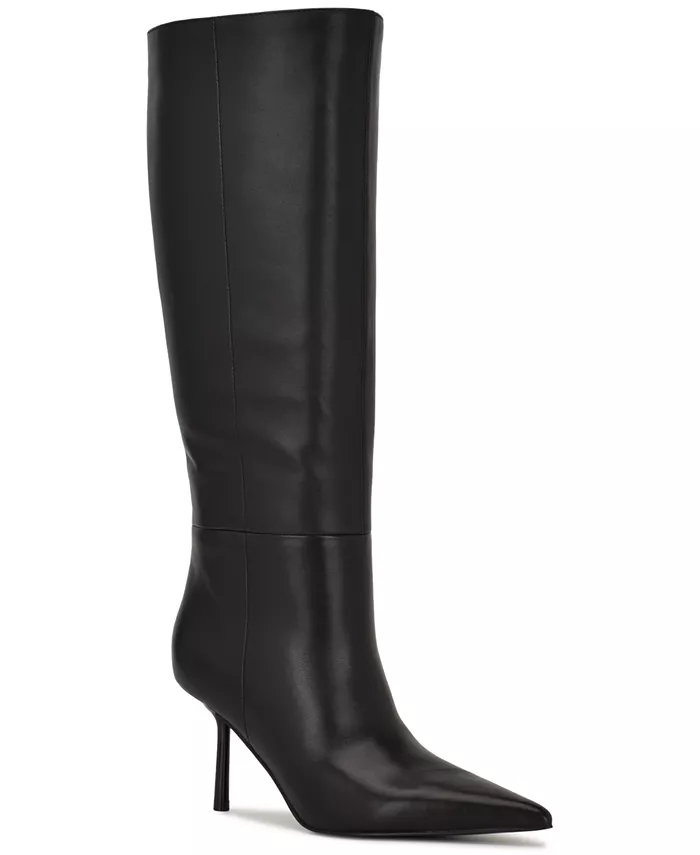 Женские высокие сапоги Nomas с острым носом Nine West, черный