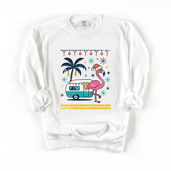 

Свитшот с фламинго Simply Sage Market, White, Белый, Свитшот с фламинго Simply Sage Market, White