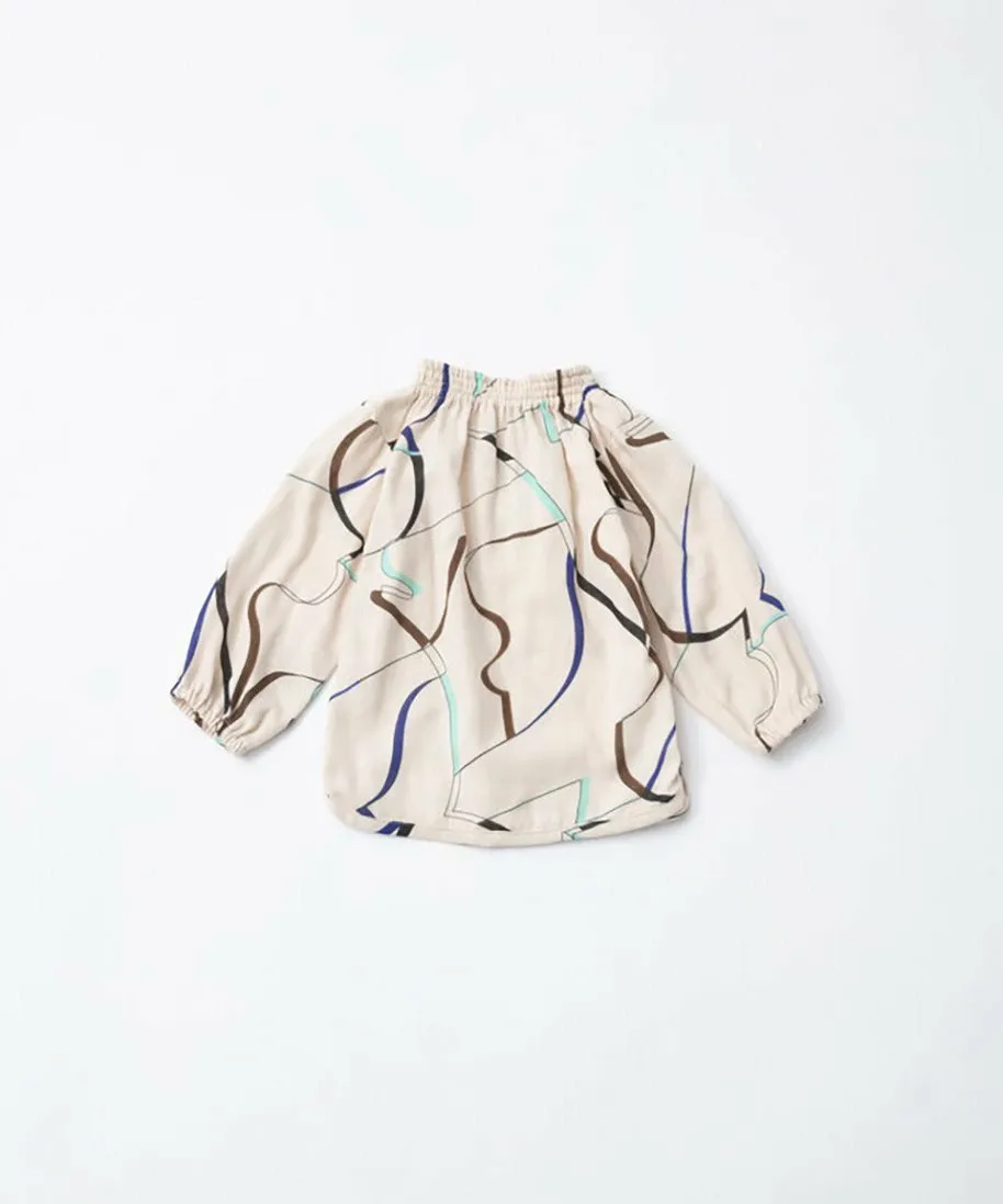 Рубашка с присборенной лентой Tricote, 82BEIGE