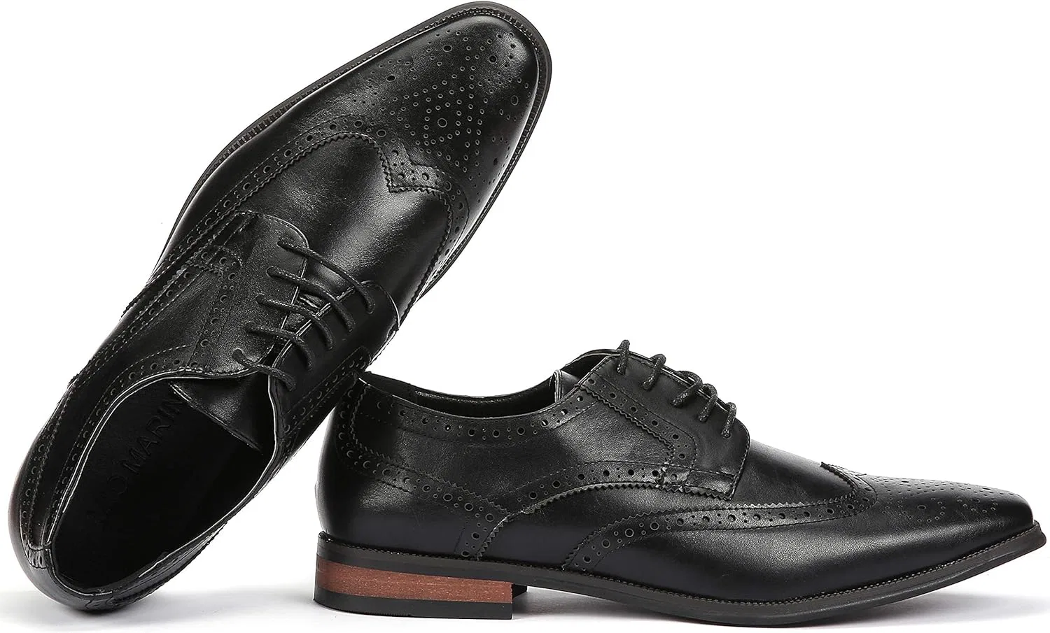 Мужские классические туфли-оксфорды Mio Marino Marino Avenue, Onyx Wingtip — фото 3