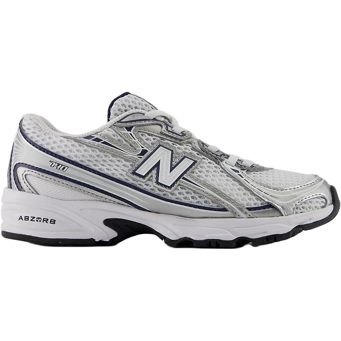 Низкие кроссовки для бега NB 740 для детей New Balance, синий/белый — фото 2