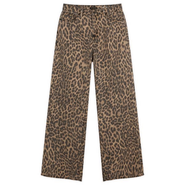 

Джинсы с леопардовым принтом хорошего стандарта Good American, цвет lucky leopard