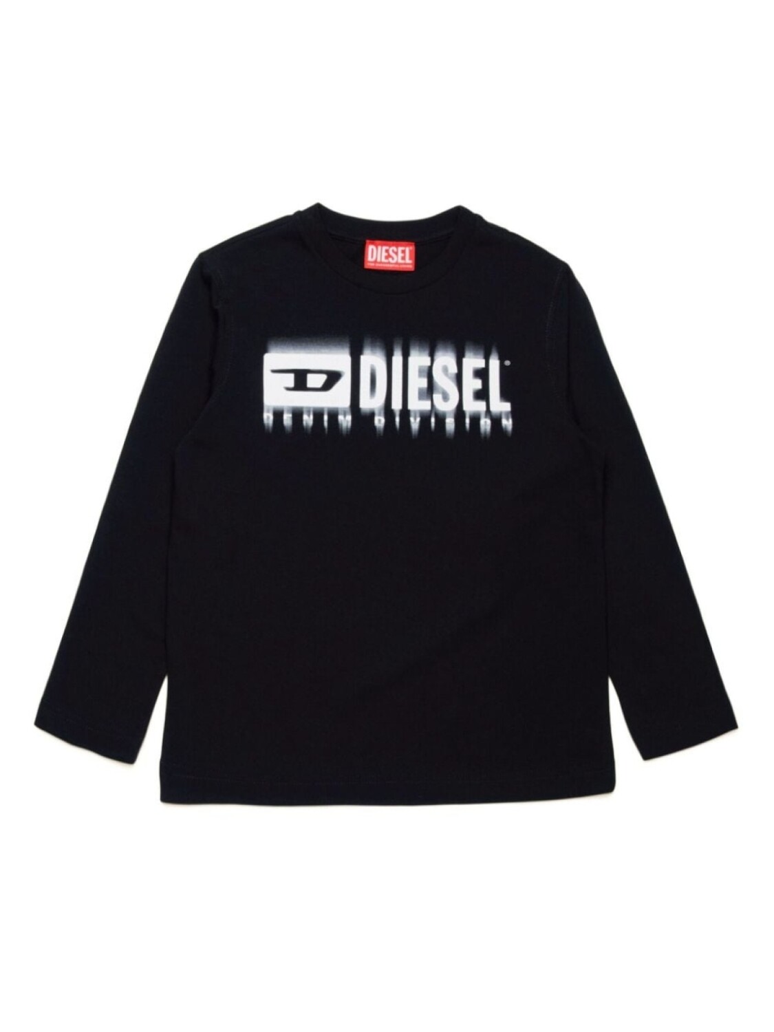 

Diesel Kids футболка из хлопка с логотипом, черный