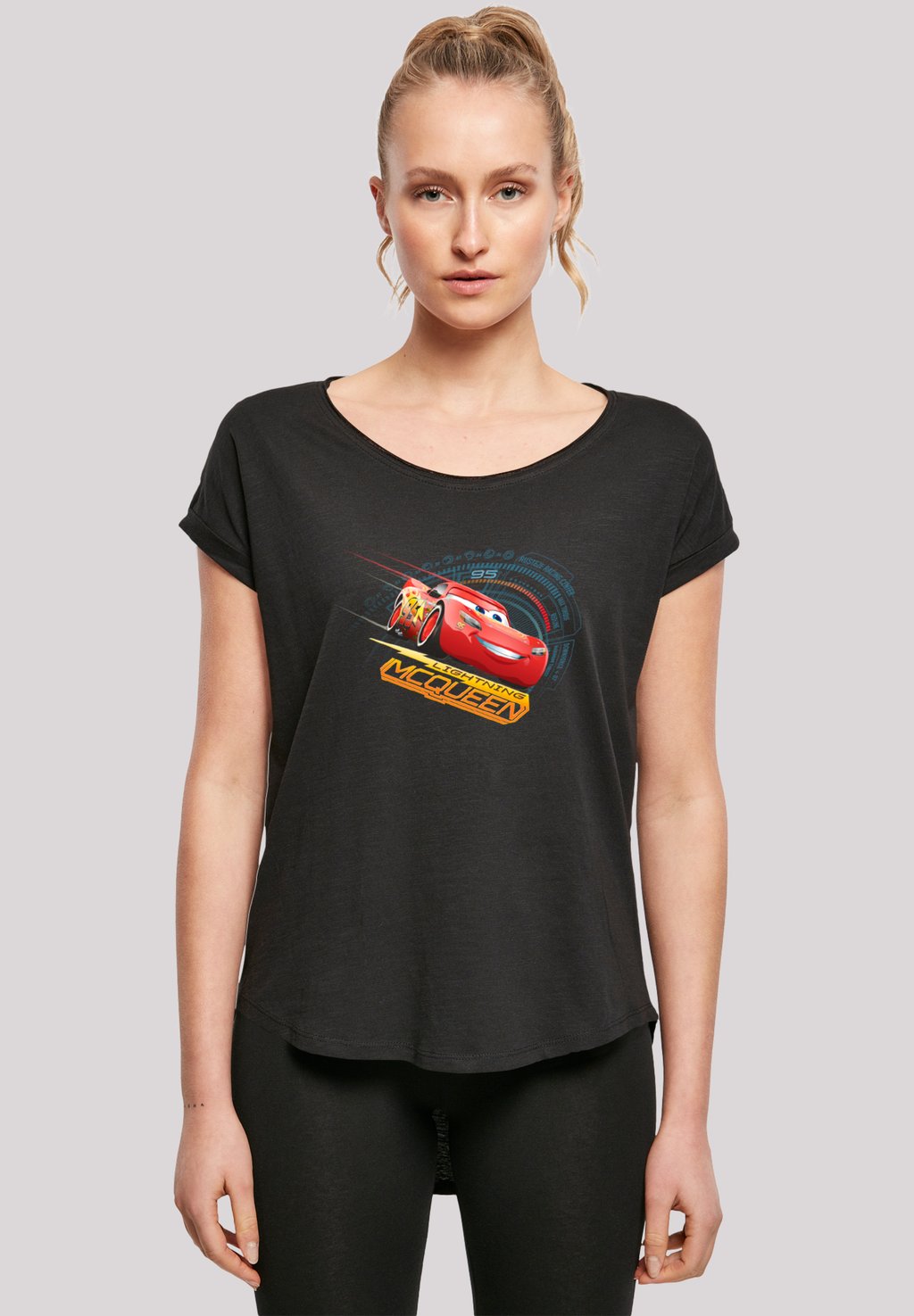 

Футболка с принтом CARS LIGHTNING MCQUEEN F4NT4STIC, черный