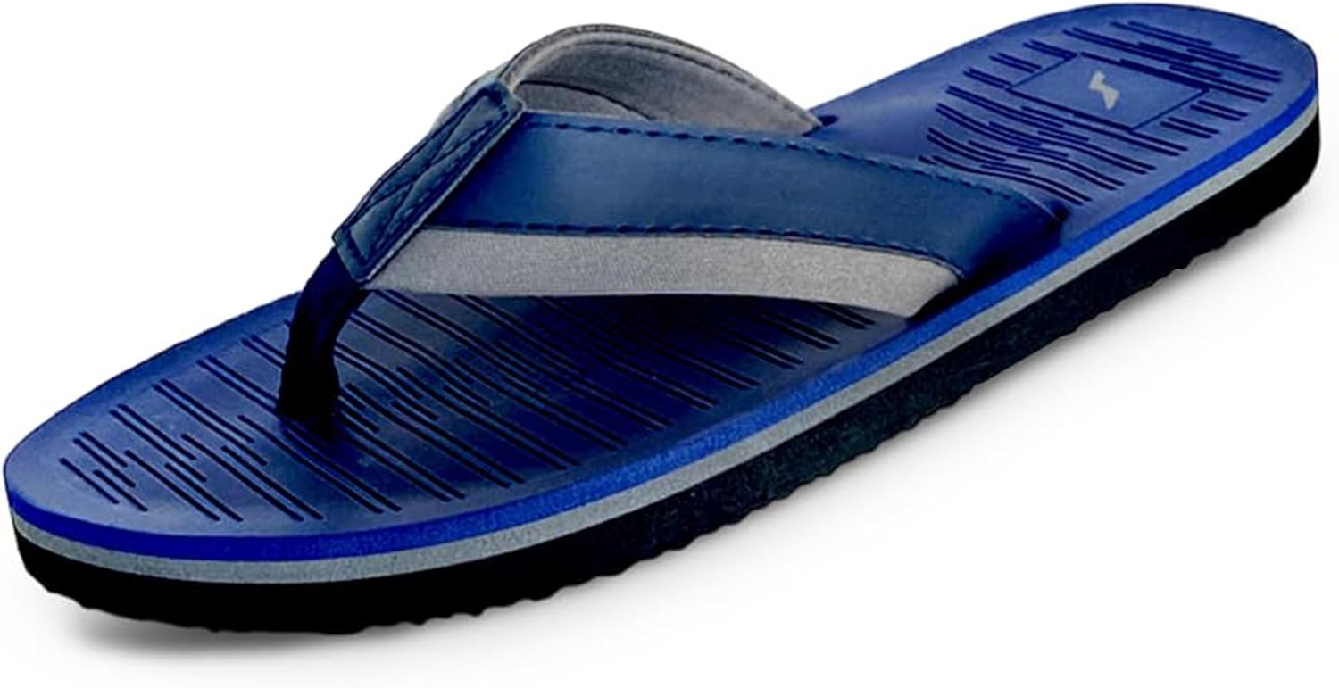 

Мужские шлепанцы NORTY Thong - Обувь для лета - Удобные сандалии - Мужские шлепанцы - Размер немного меньше обычного, синий/серый/темно-синий