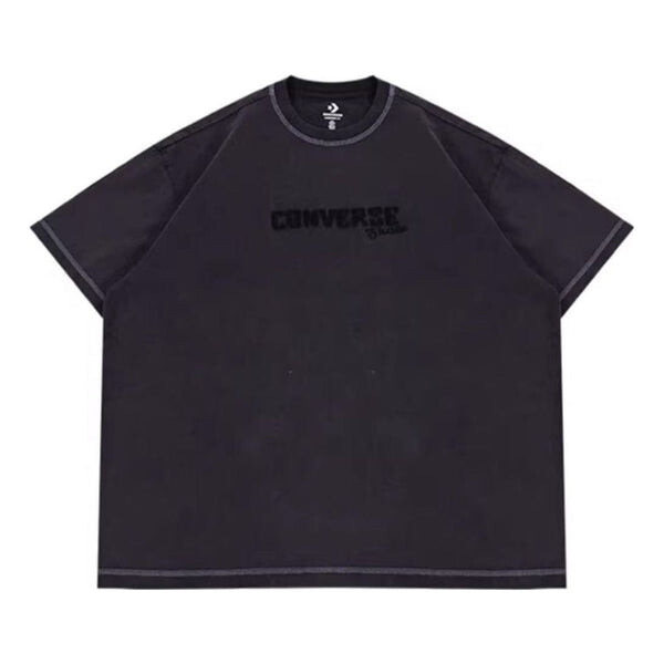 

Футболка skateboard wash tee 'washed black' Converse, черный