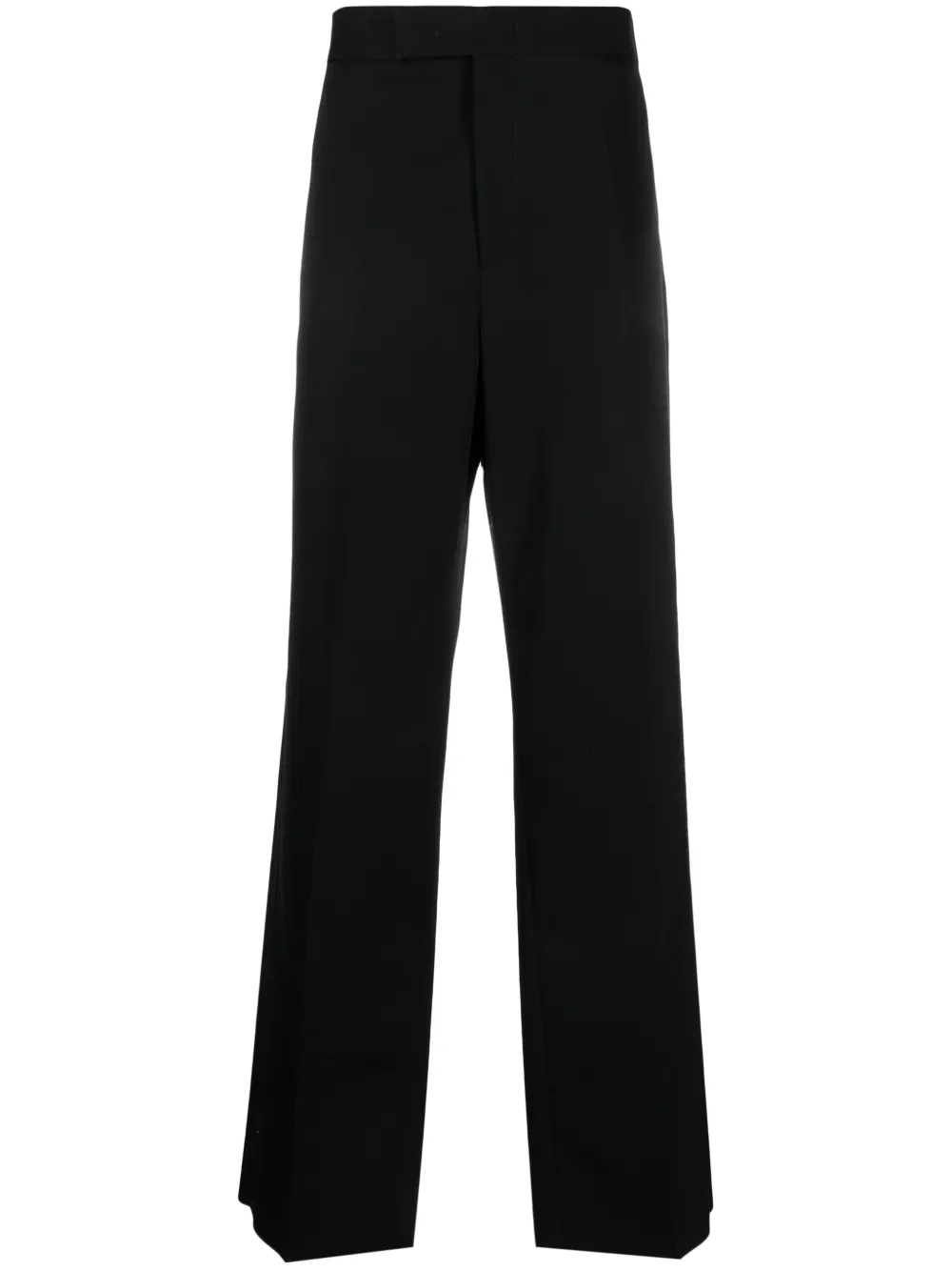 

Шерстяные брюки прямого кроя JIL SANDER, черный