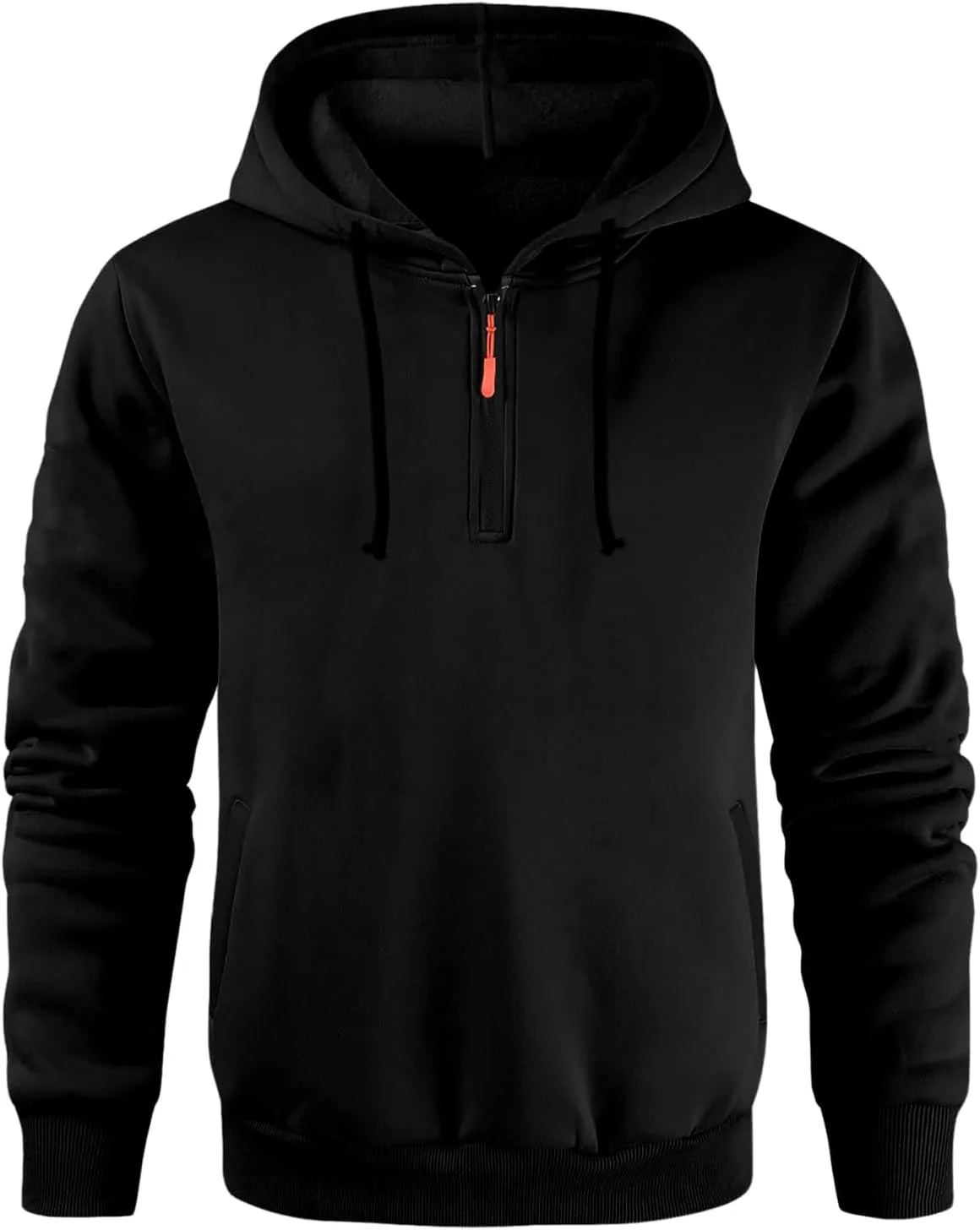 

GOFULY худи с четвертью молнией для мужчин Big And Tall, флисовая толстовка