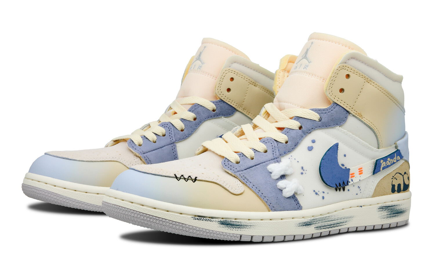 

Jordan Air Jordan 1 винтажные баскетбольные кроссовки мужские, Gradient beige blue, Синий, Jordan Air Jordan 1 винтажные баскетбольные кроссовки мужские, Gradient beige blue