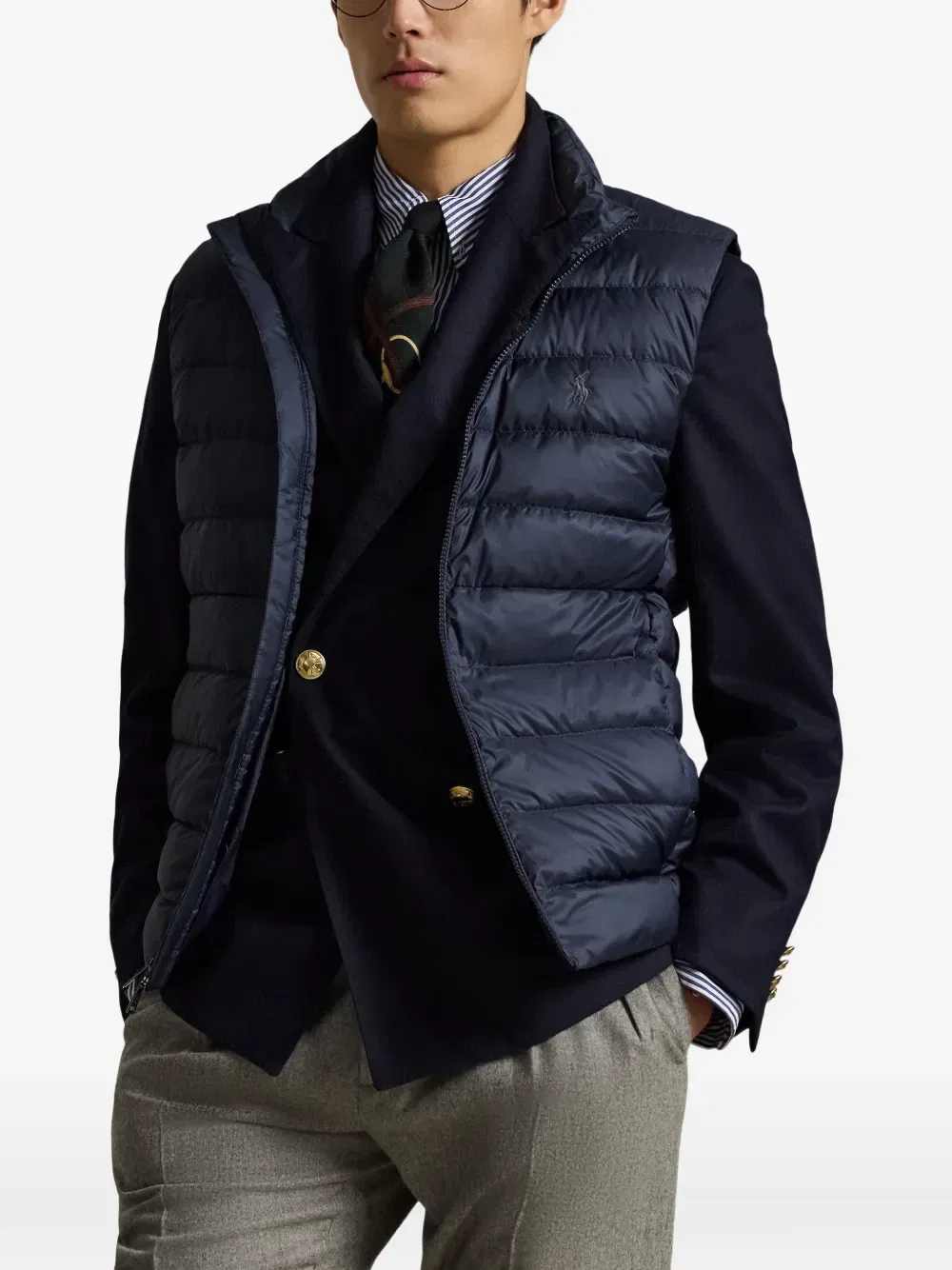Дутый жилет The Colden POLO RALPH LAUREN, синий — фото 3