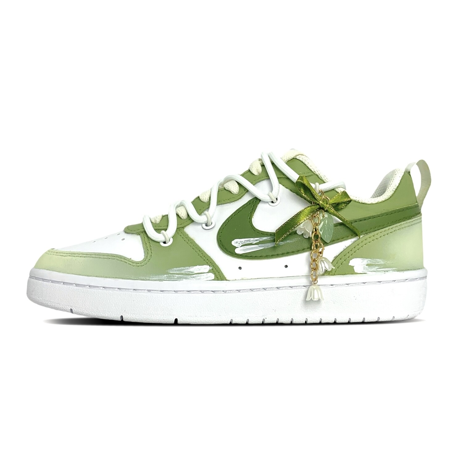 

Кроссовки Nike Court Borough 2 Skateboarding Shoes Women's Low-top Green, цвет Matcha