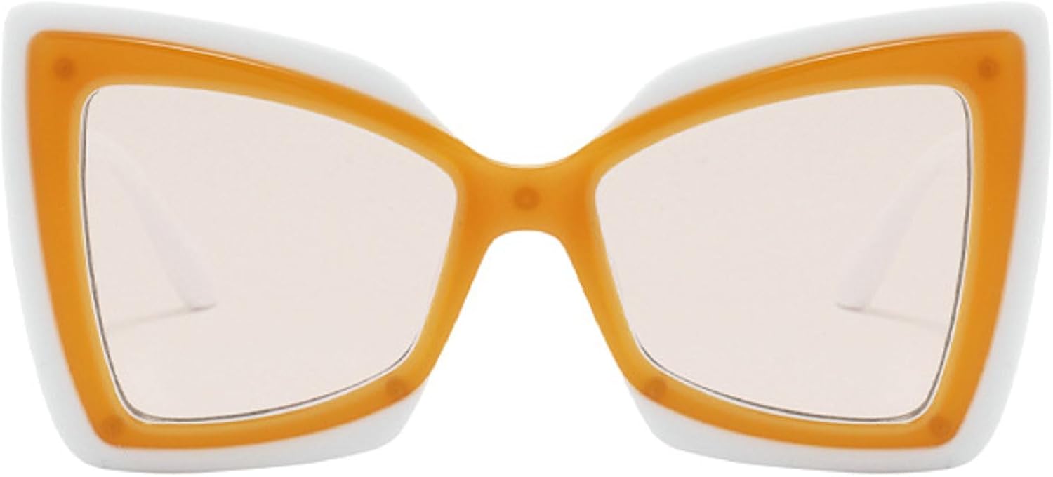 

Модные солнцезащитные очки «кошачий глаз» с бабочками, защита от ультрафиолета UV400, женские, увеличенного размера, современные, для активного отдыха и путешествий, солнцезащитные очки N47 mincl, Yellow