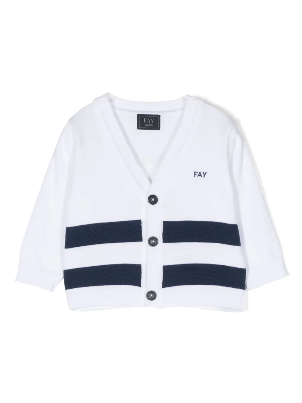 

Кардиган в полоску Fay Kids, белый