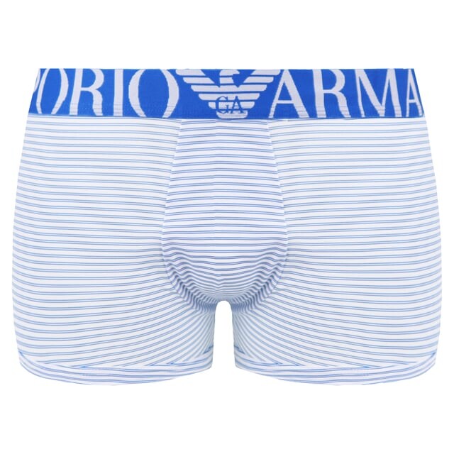 

Emporio Comfort синие/боксёрские шорты из микрофибры Armani, белый