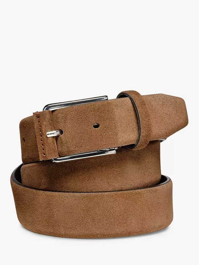 Ремень Geox Men's Suede, коричневый